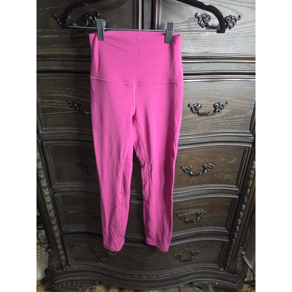 Lululemon Align High Rise Pant 25 Pink Nulu Leggings W6BGLS Size 2